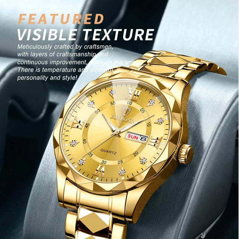 Luxury Fashion Men Watches Waterproof