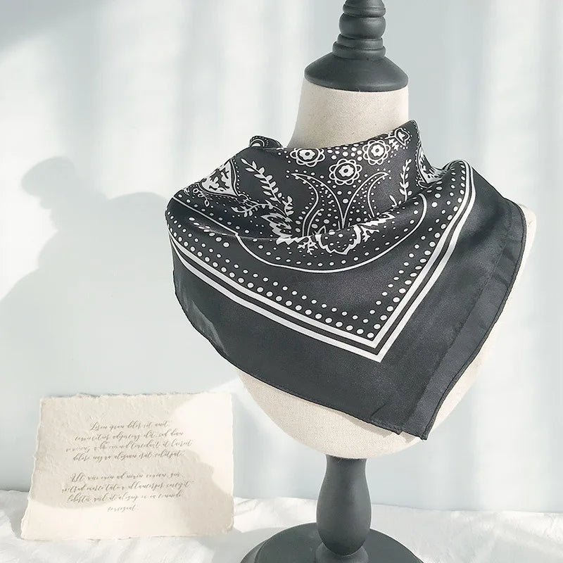 70cm Paisley Printed Hijab Scarf For Women