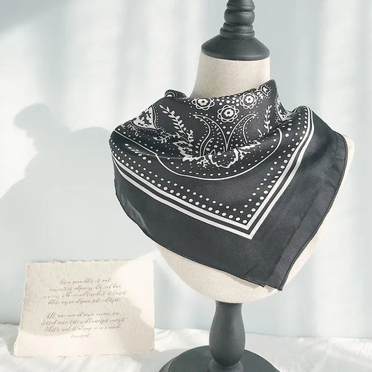 70cm Paisley Printed Hijab Scarf For Women