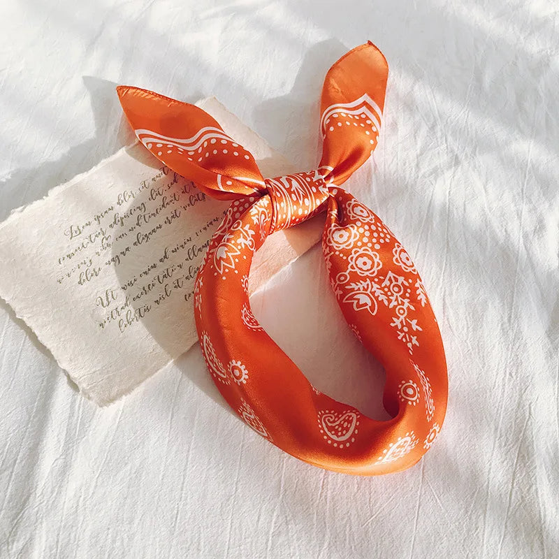 70cm Paisley Printed Hijab Scarf For Women